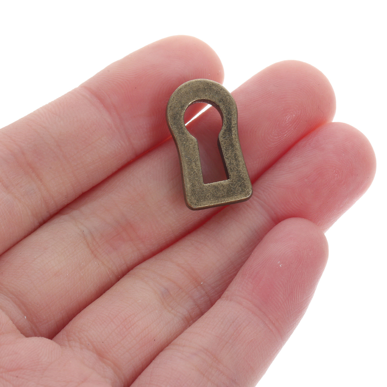 Furniture Hardware Manufacturers - 12Pcs Oval Zinc Alloy Keyhole Escutcheon