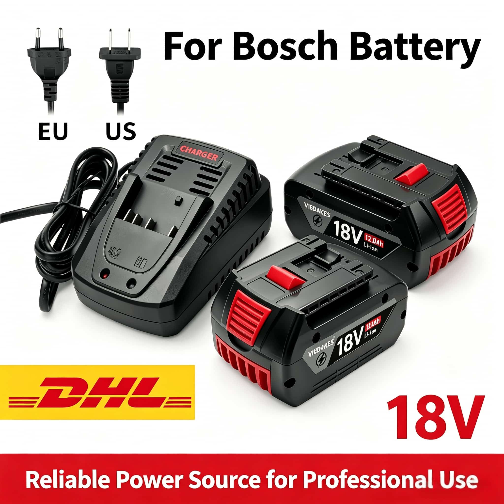 Bosch Drill Gsb 18V - for Bosch BAT618 Battery 18V 8000mAh