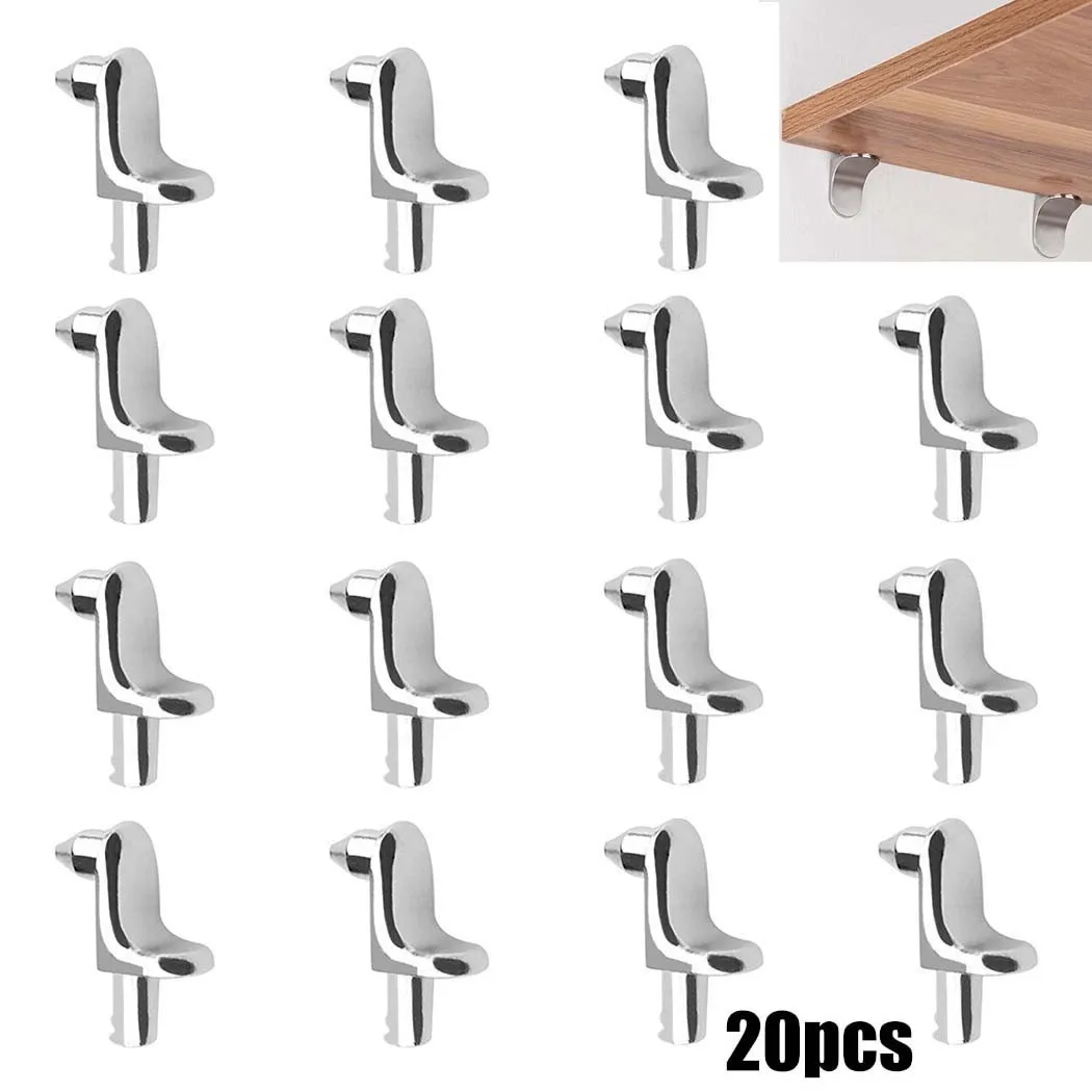 Shelf Peg Support - 20pc Stainless Steel Shelf Support Studs