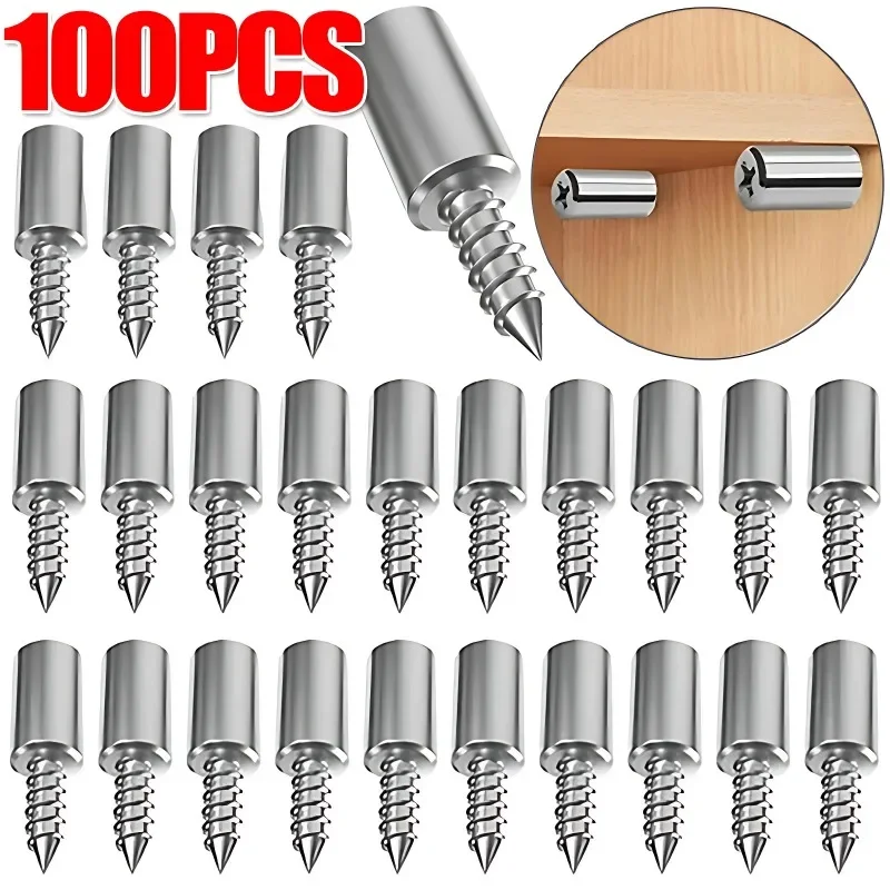 Shelf Peg Support - 100/10PCS Self Tapping Screw Layer Plate