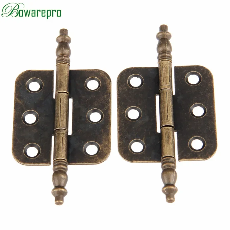 Furniture Hardware Antique - bowarepro 2Pcs 70*35mm Antique Bronze Crown