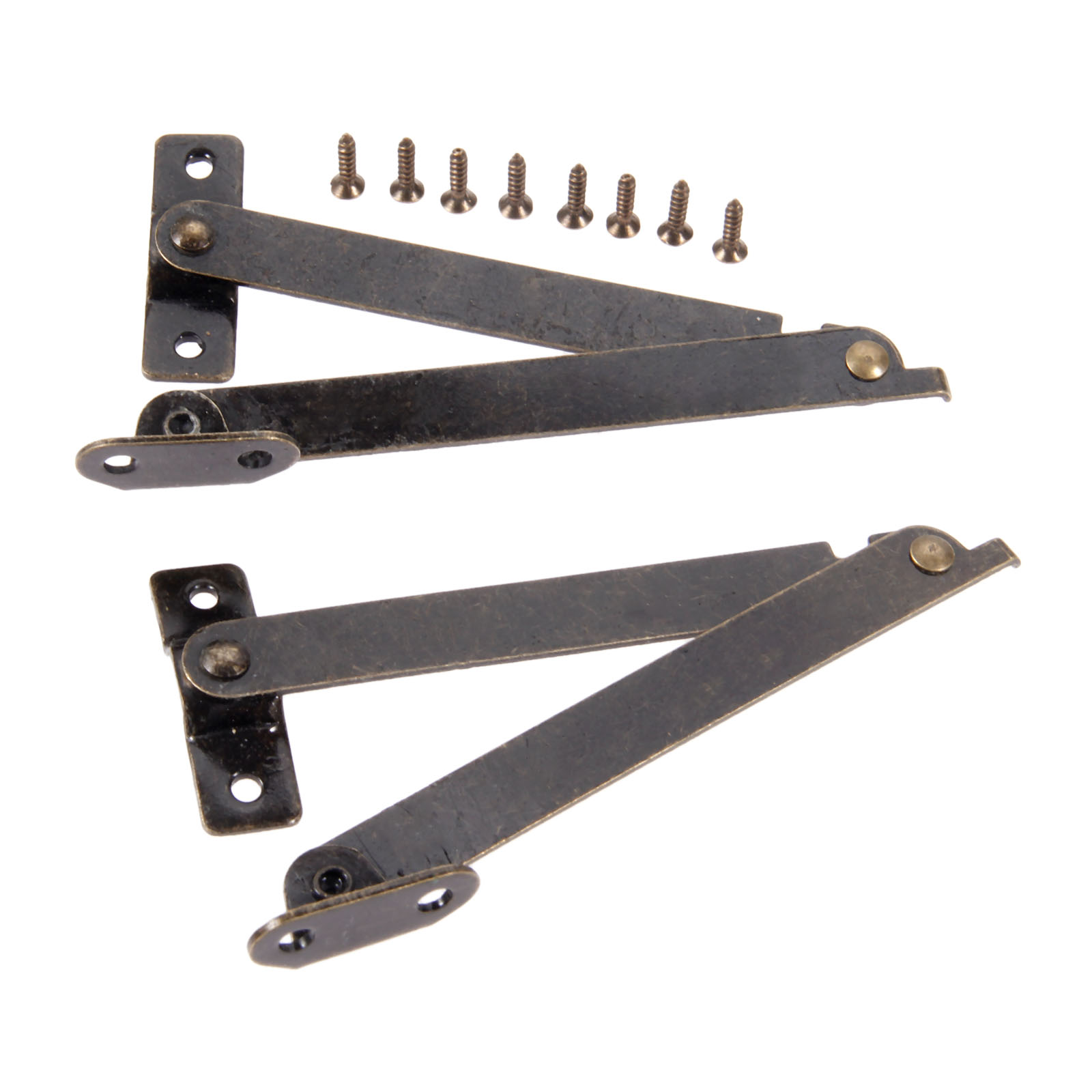 2PCS Lid Support Hinges For Wo - Furniture Hardware Antique recension och pris