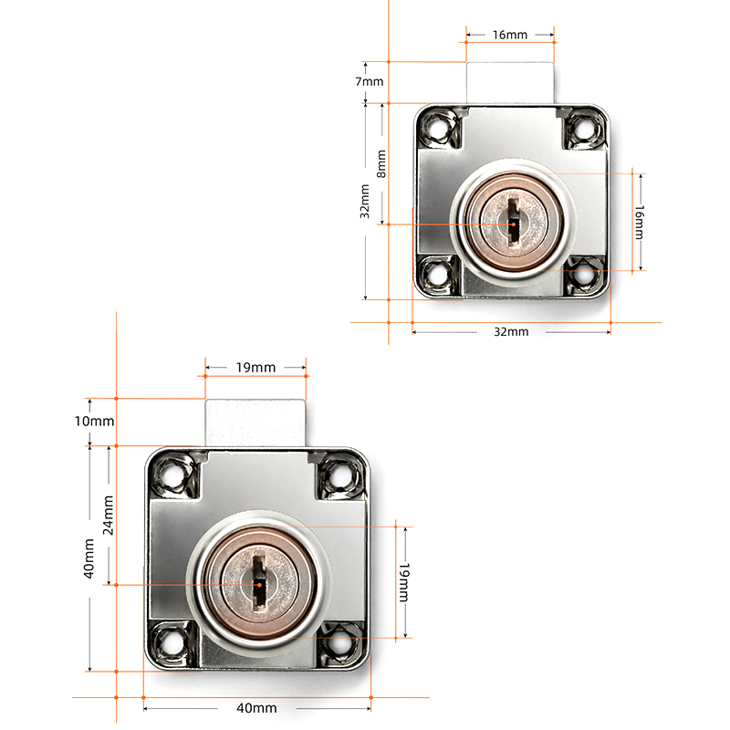 ^Drawer Locks with 2 Keys Cabi - Furniture Hardware Cam Lock recension och pris