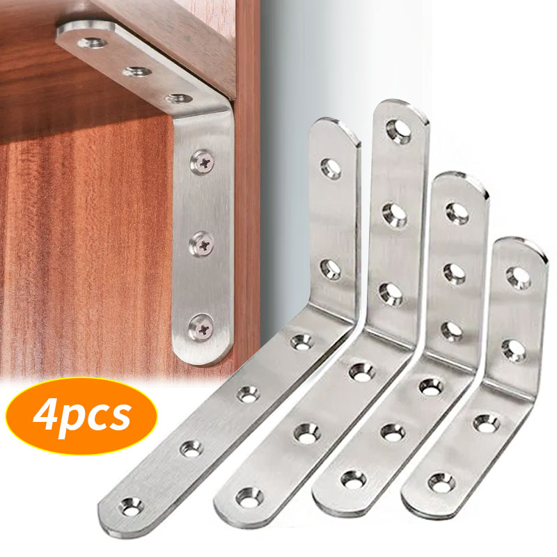 4pcs Right Angle Brackets, L-S - Used Furniture Hardware recension och pris
