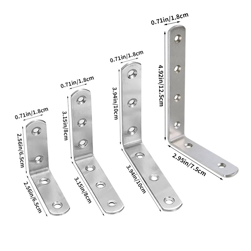 4pcs Right Angle Brackets, L-S - Used Furniture Hardware recension och pris