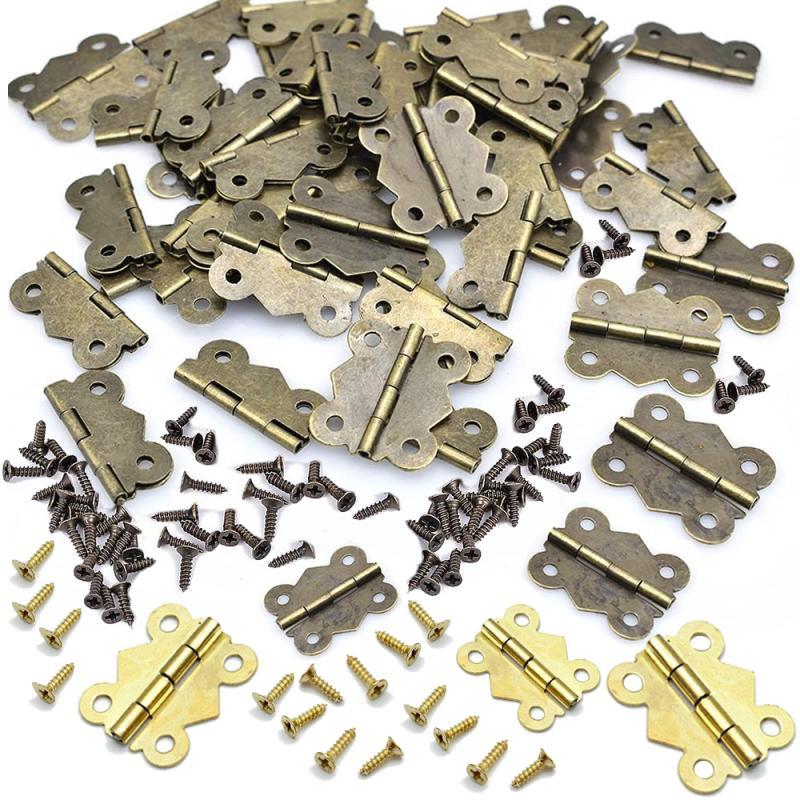 10/20pcs Hinge with Screw Butt - Furniture Hardware Antique recension och pris