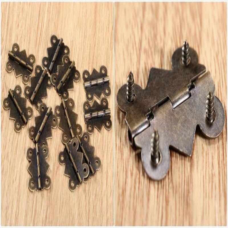 10/20pcs Hinge with Screw Butt - Furniture Hardware Antique recension och pris