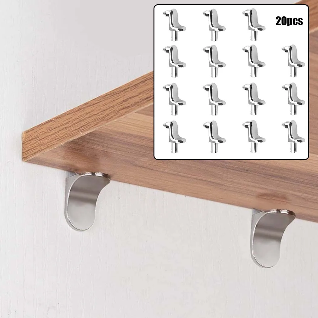 20pc Stainless Steel Shelf Sup - Shelf Peg Support recension och pris