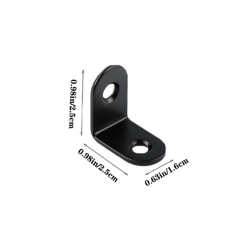 12pcs black metal right angle  - Used Furniture Hardware recension och pris