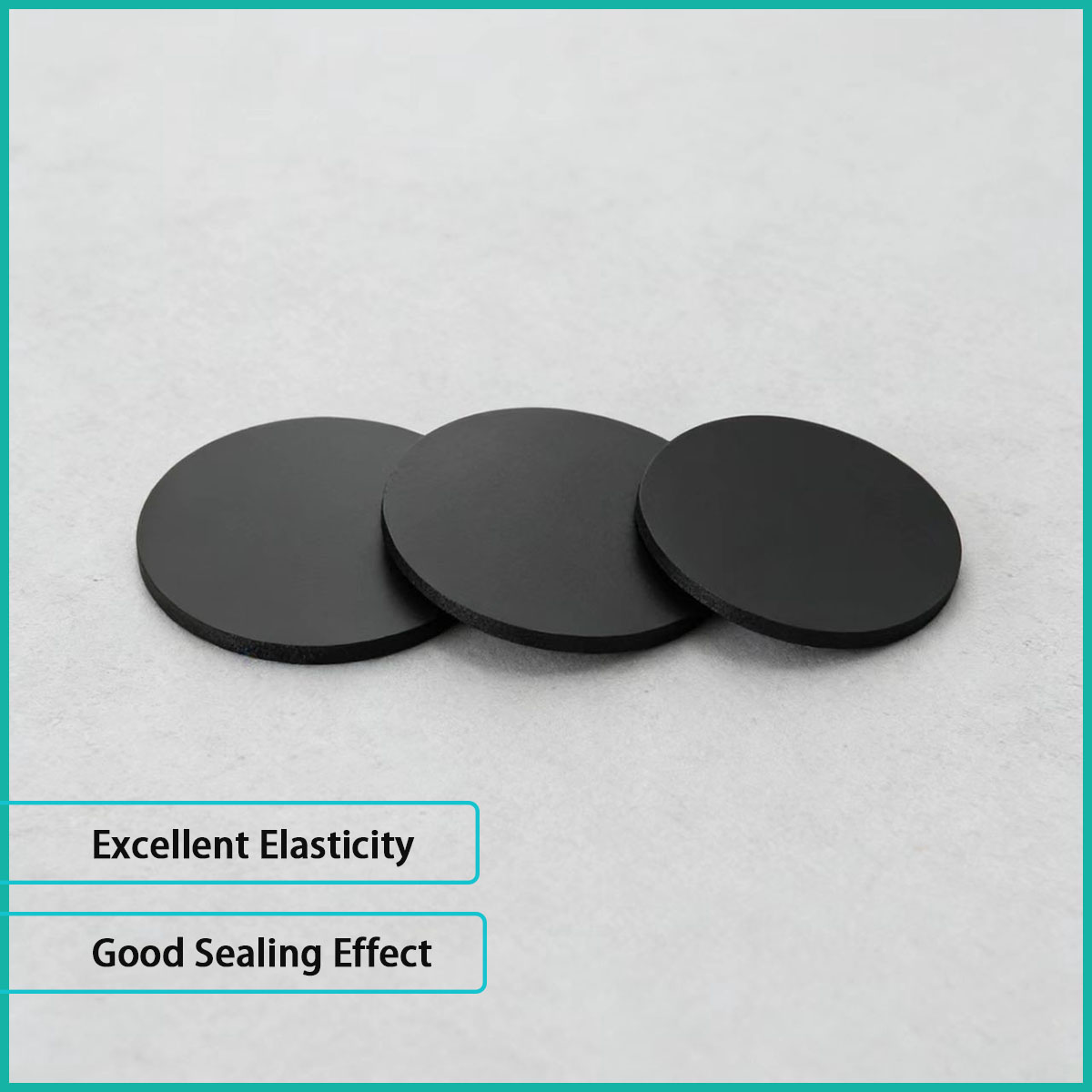 Thick 1/1.5/2/3/4mm black rubb - Used Furniture Hardware recension och pris