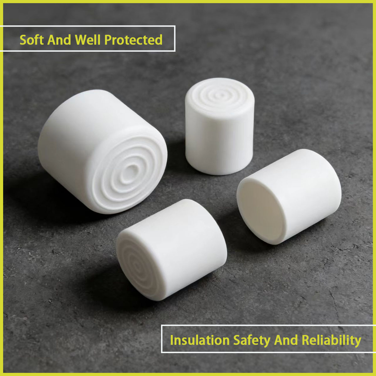 A White PVC Soft Rubber Protec - Used Furniture Hardware recension och pris
