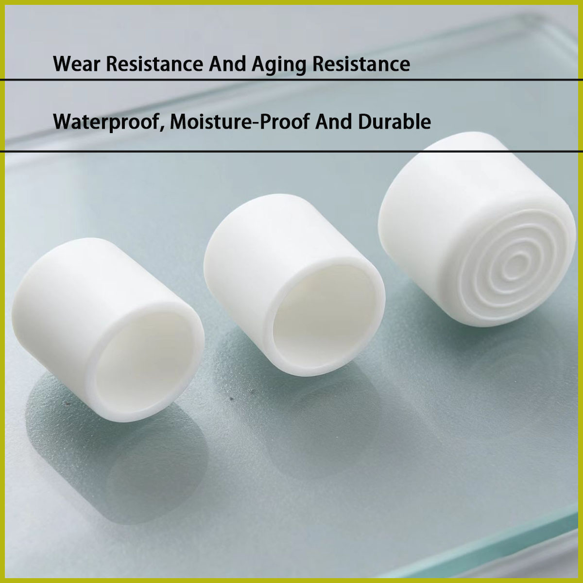 A White PVC Soft Rubber Protec - Used Furniture Hardware recension och pris