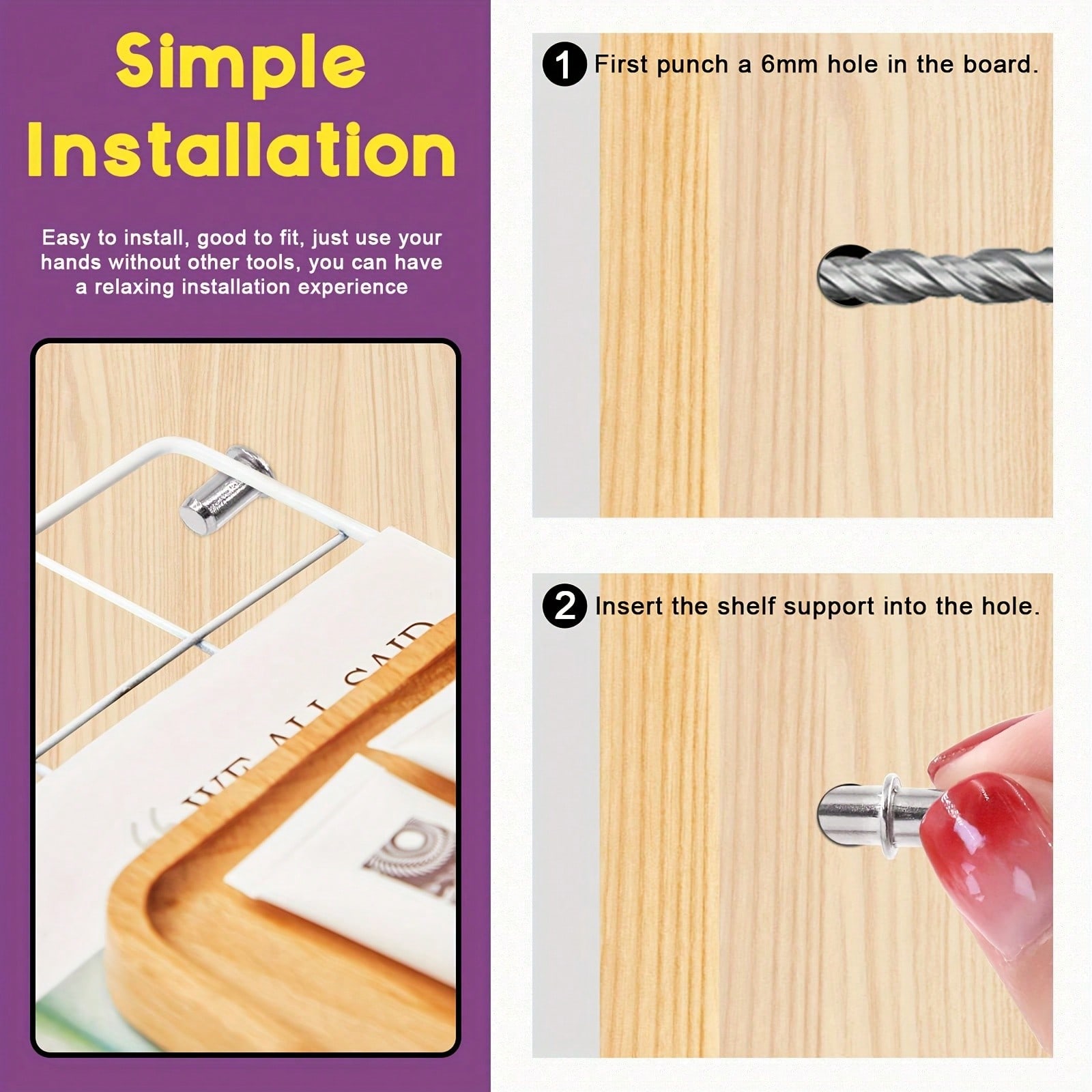 40 Pieces Shelf Pins Wall Laye - Shelf Peg Support recension och pris