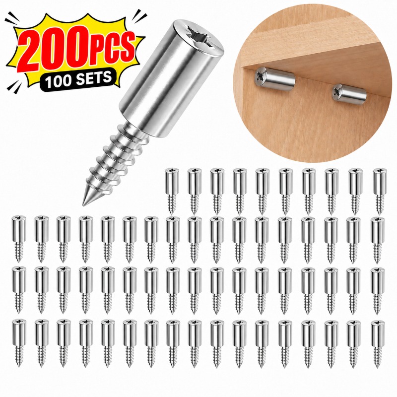 5-100Sets Self Tapping Screws  - Shelf Peg Support recension och pris