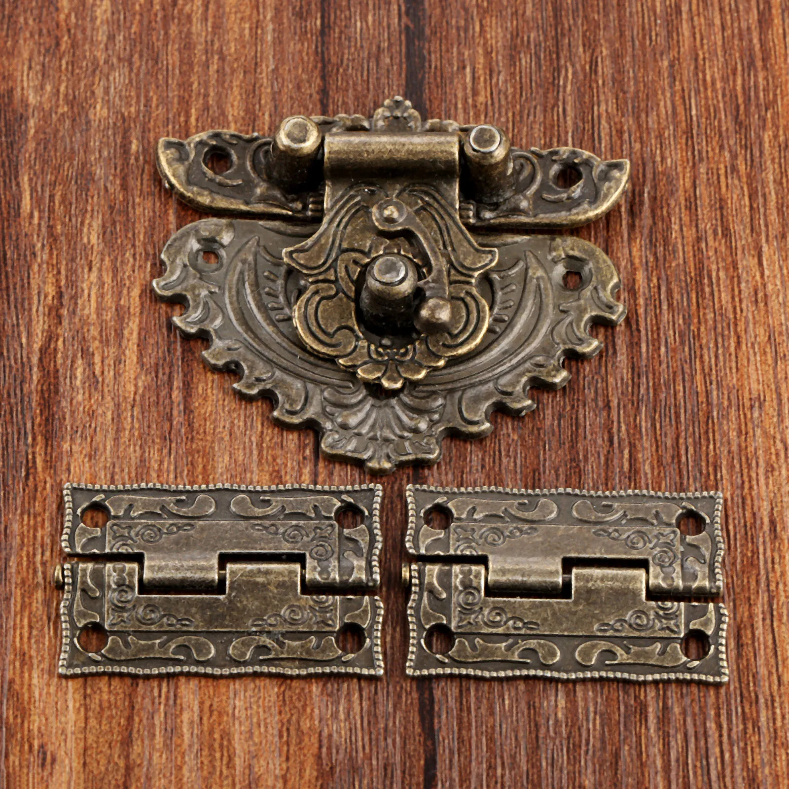 3pcs/set Antique Bronze Padloc - Furniture Hardware Antique recension och pris