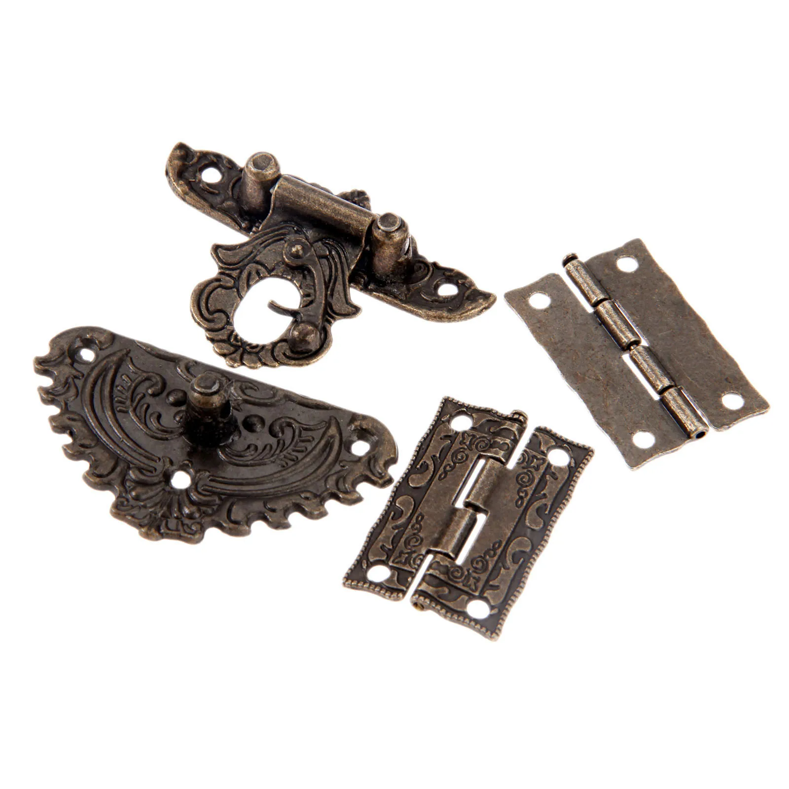 3pcs/set Antique Bronze Padloc - Furniture Hardware Antique recension och pris