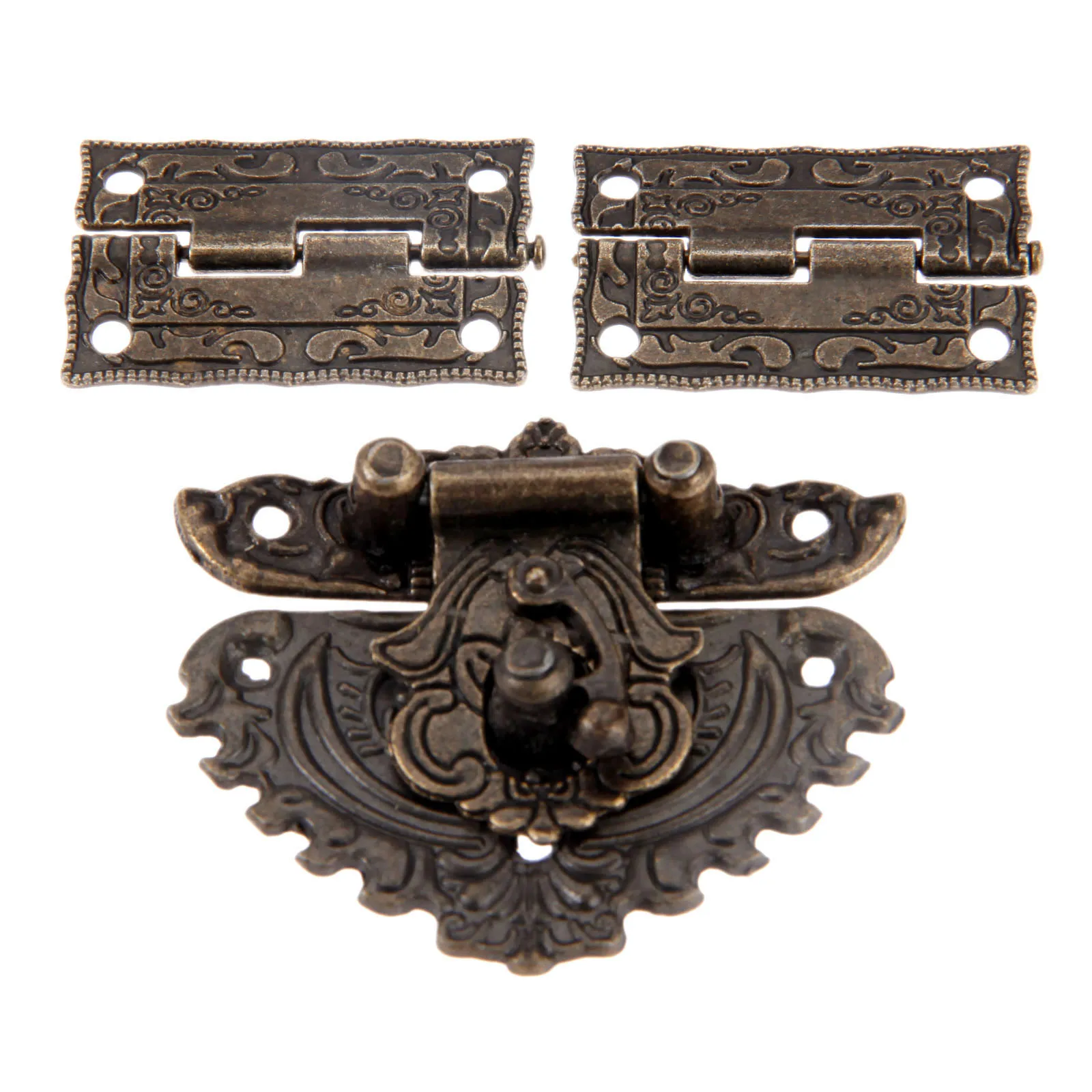 3pcs/set Antique Bronze Padloc - Furniture Hardware Antique recension och pris