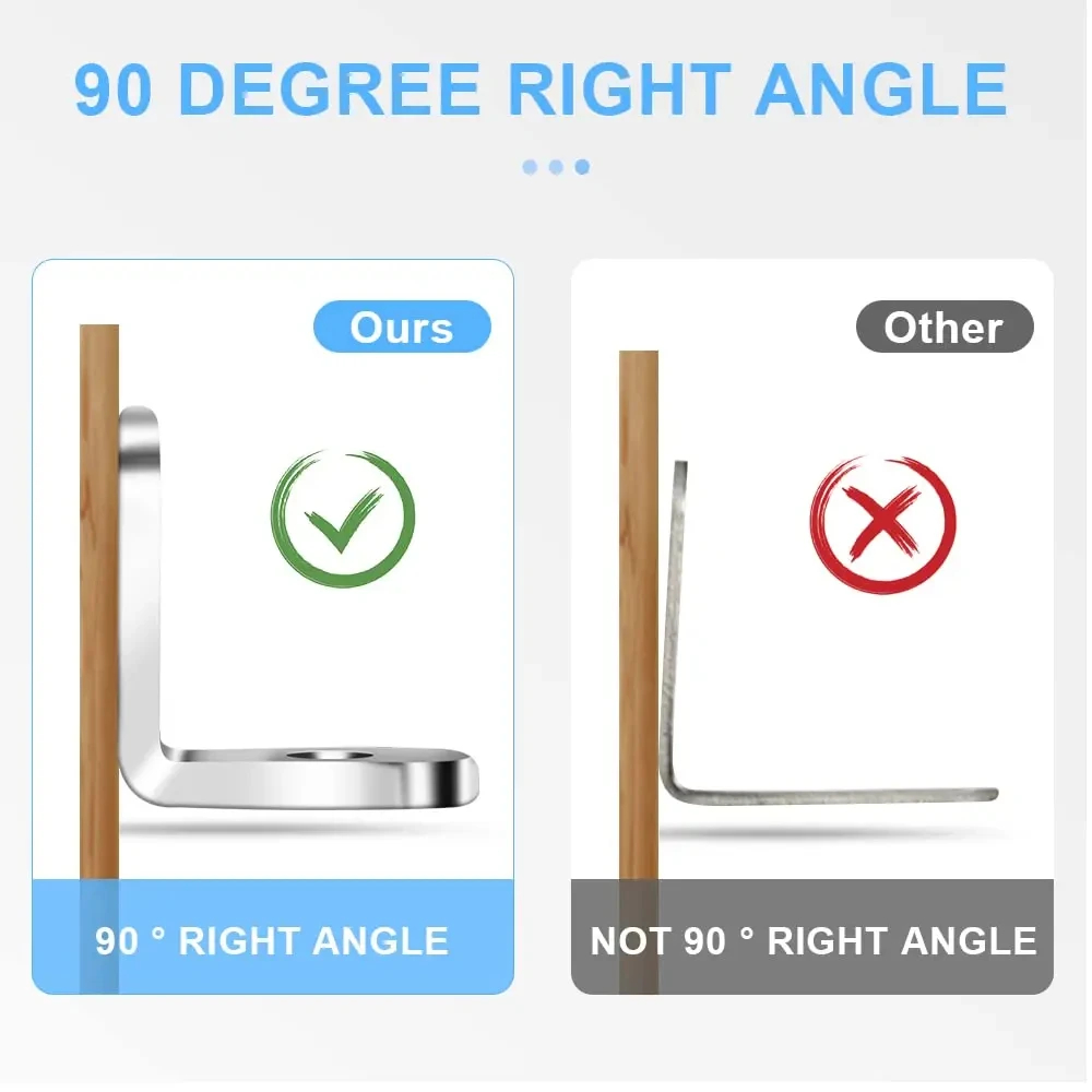 Stainless Steel L Brackets Rig - Shelf Peg Support recension och pris