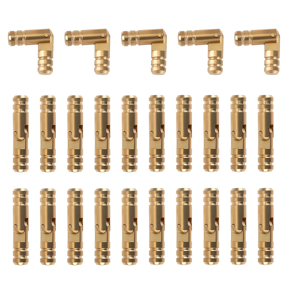 25 Pieces Brass Cylinder Foldi - Furniture Hardware Antique recension och pris