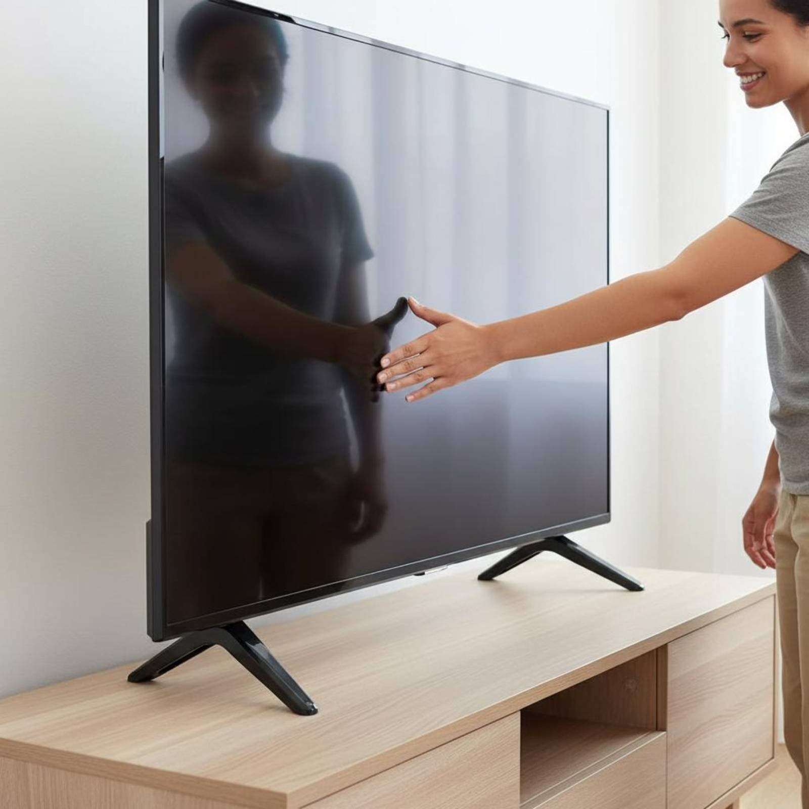 2 Pieces TV Stand Legs Include - Furniture Hardware Material recension och pris
