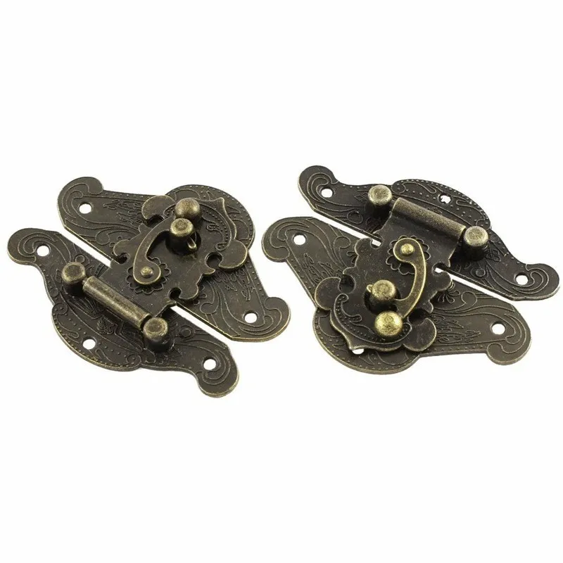 5-20pcs Vintage Metal Hasp Lat - Furniture Hardware Antique recension och pris