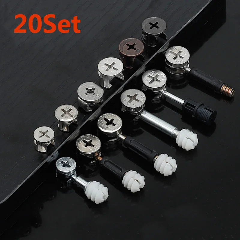 20pcsThickening 3 in1 Furnitur - Furniture Hardware Cam Lock recension och pris
